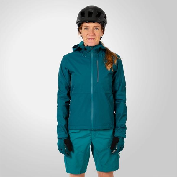 endura Women's Hummvee Waterproof Hooded Jacket - Deep Teal