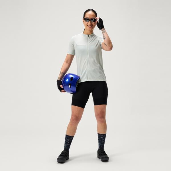 Endura Women's Loop S/S Zipped Jersey - Machair Green