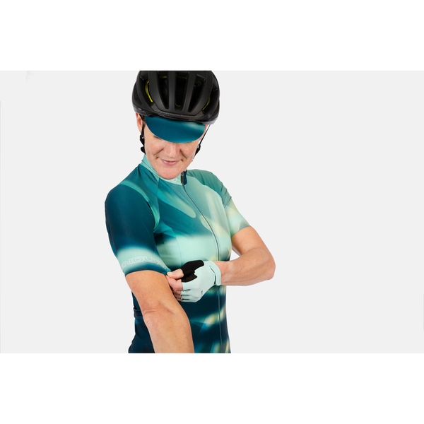 Endura Women's Ltd Virtual Texture S/S Jersey - Glacier Blue