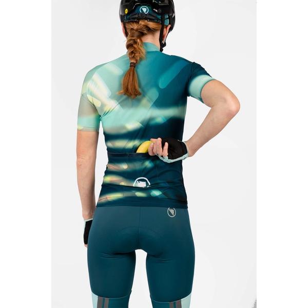 Endura Women's Ltd Virtual Texture S/S Jersey - Glacier Blue