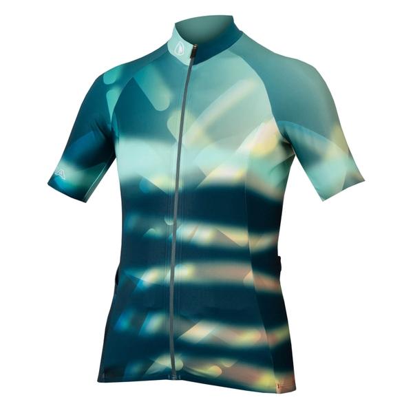 endura Women's Ltd Virtual Texture S/S Jersey - Glacier Blue