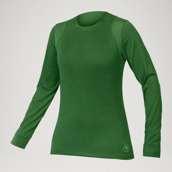 endura Women's SingleTrack L/S Jersey - Machair Green