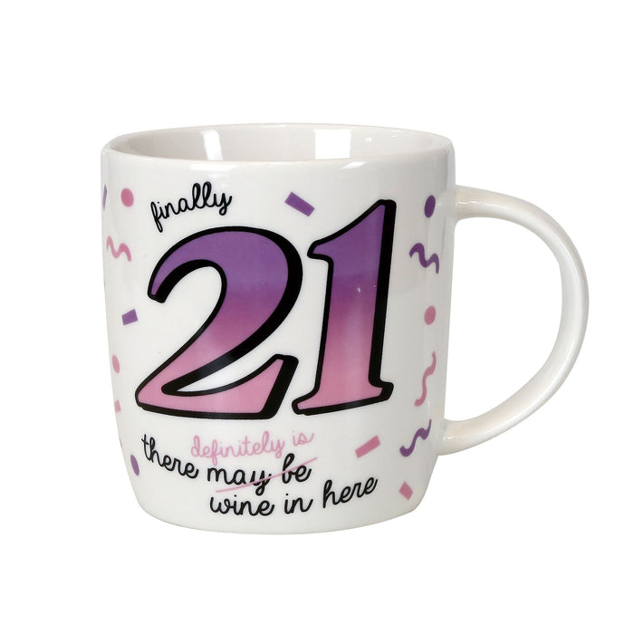 Endura 21 Birthday Mug With Glasses