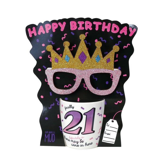 endura 21 Birthday Mug with Glasses