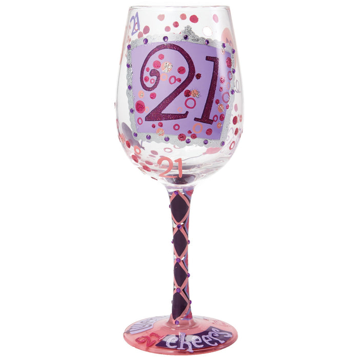 endura 21st Birthday Wine Glass