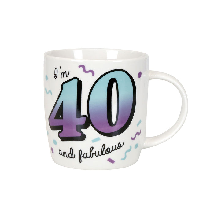 Endura 40 Birthday Mug With Glasses