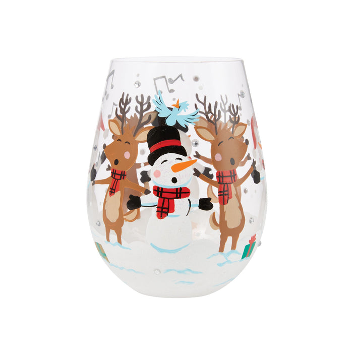 endura A-Caroling We Go Stemless Wine
