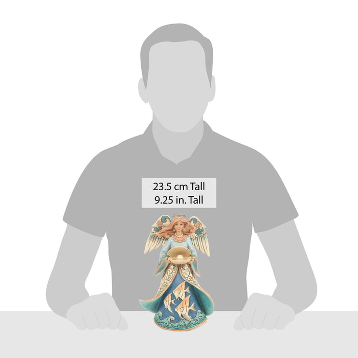 Endura Angel Holding Shell Figurine