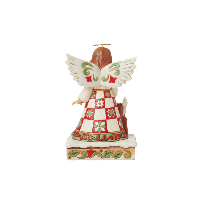 Endura Angel With Deer Figurine