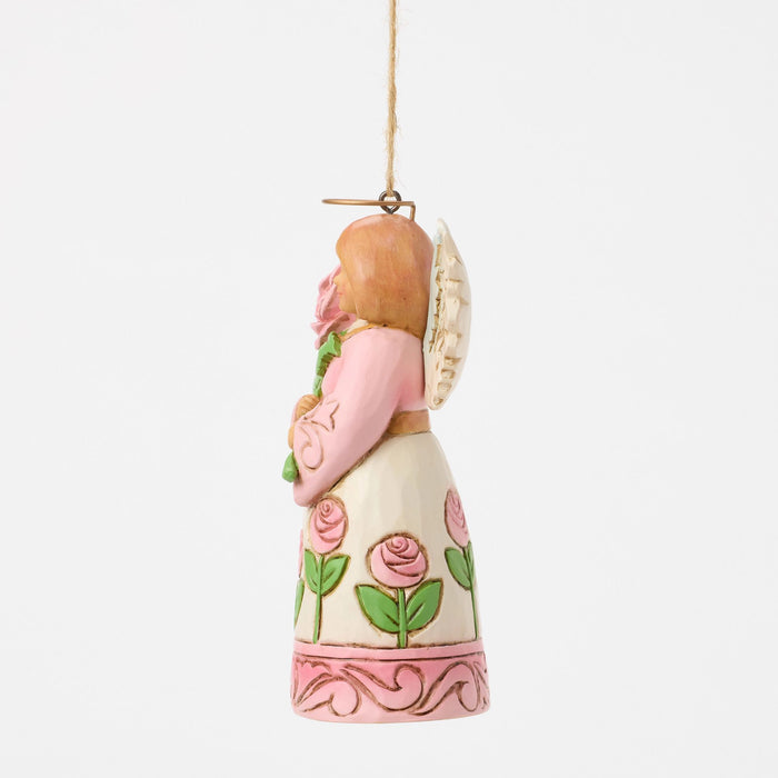 Endura Angel With Roses Ornament
