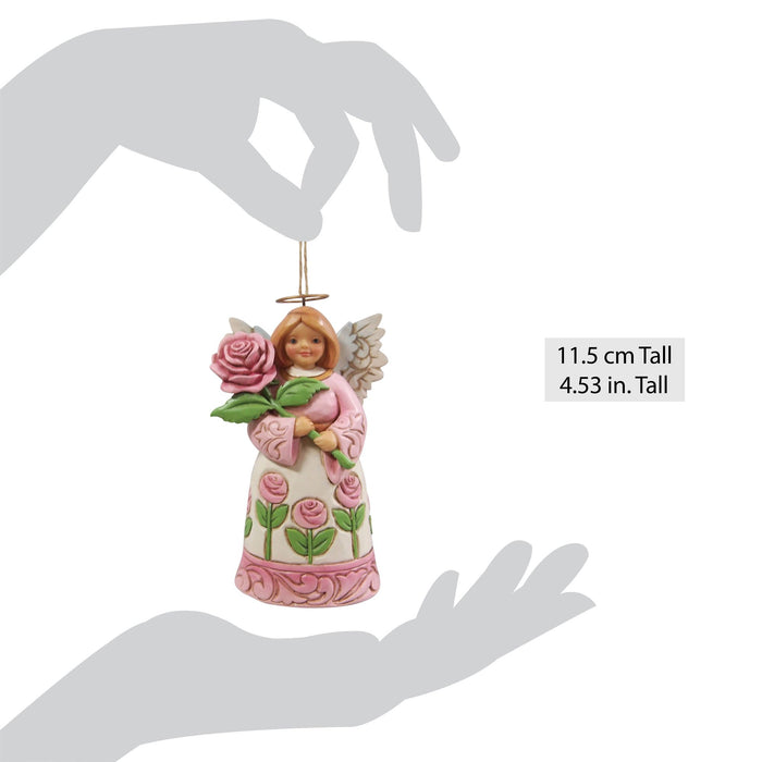 Endura Angel With Roses Ornament