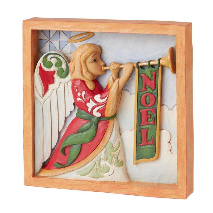 Endura Angel With Trumpet Plaque