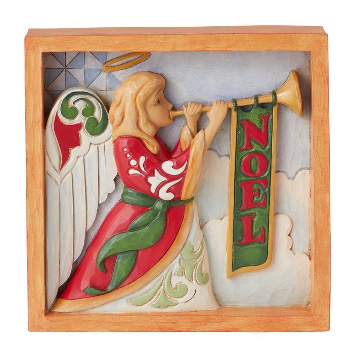 endura Angel with Trumpet Plaque