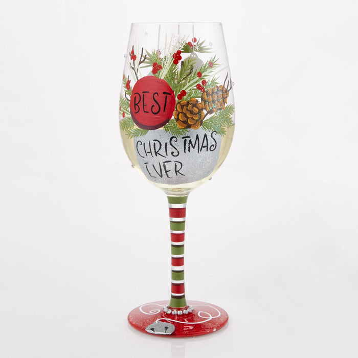 Endura Best Christmas Ever Wine Glass
