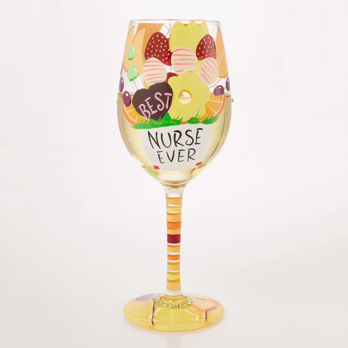 Endura Best Nurse Ever Wine Glass