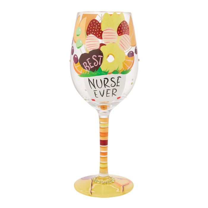 endura Best Nurse Ever Wine Glass
