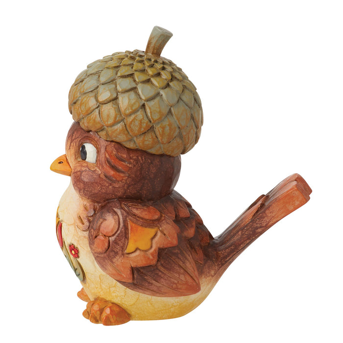 Endura Bird With Acorn Hat Figurine