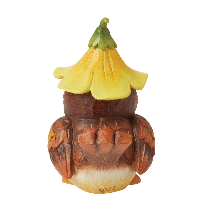 Endura Bird With Flower Hat Figurine