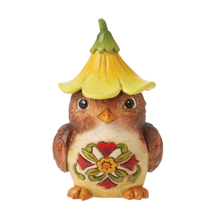 endura Bird with Flower Hat Figurine