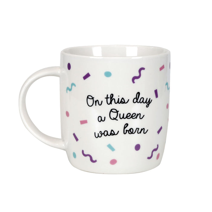 Endura Birthday Queen Mug W Glasses