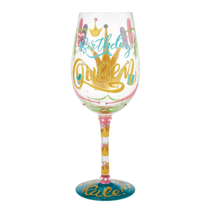 endura Birthday Queen Wine Glass