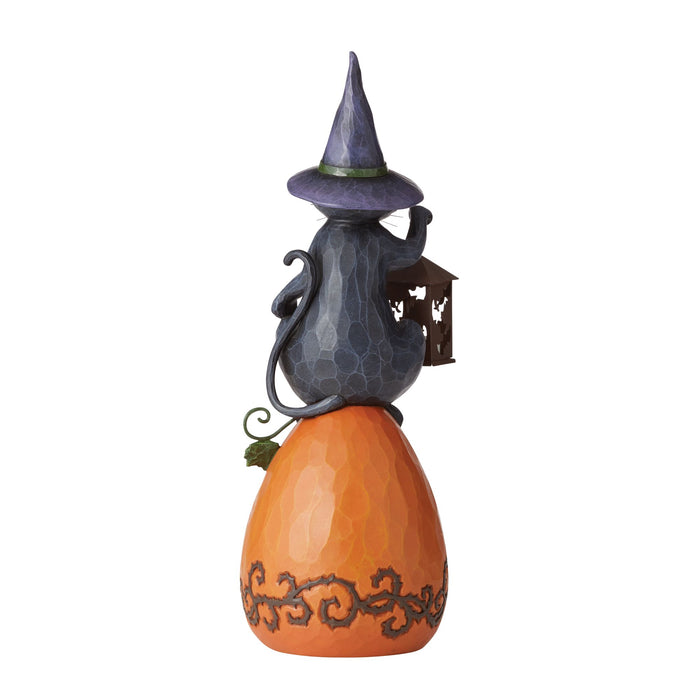 Endura Black Cat/Lited Pumpkin Statue
