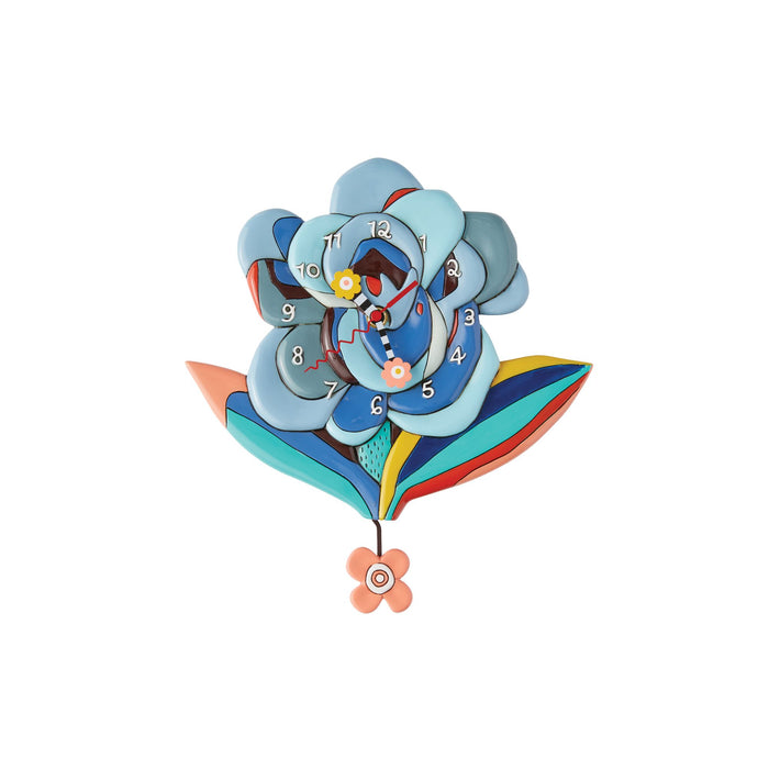 endura Blue Bloom Clock