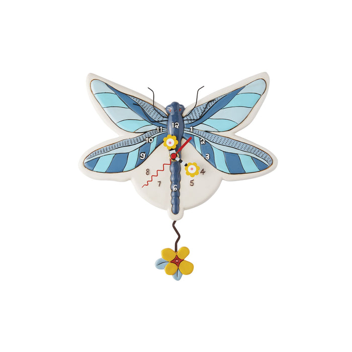 endura Blue Dragonfly Clock