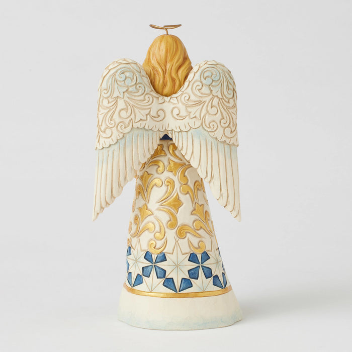 Endura Blue & Gold Angel Figurine