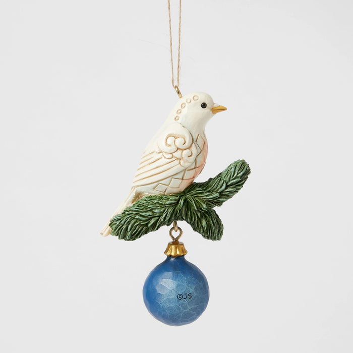 Endura Blue & Gold Dove Ornament