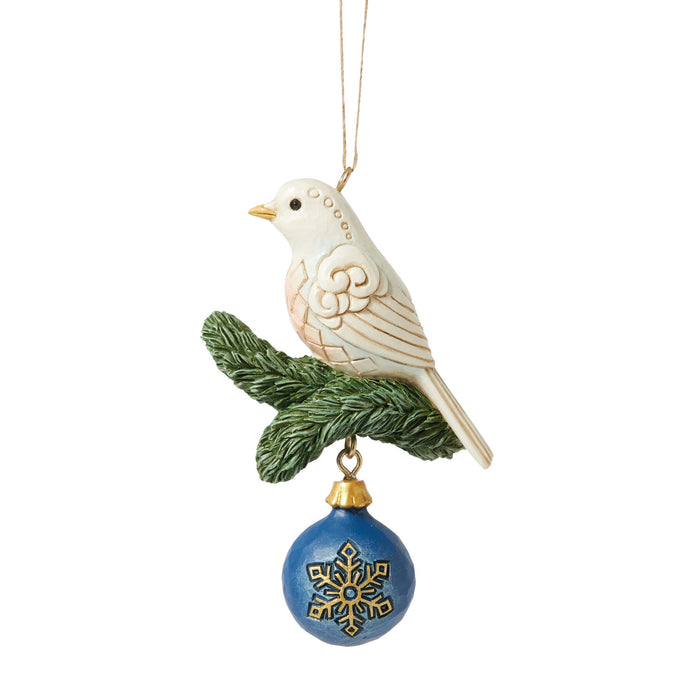 endura Blue & Gold Dove Ornament