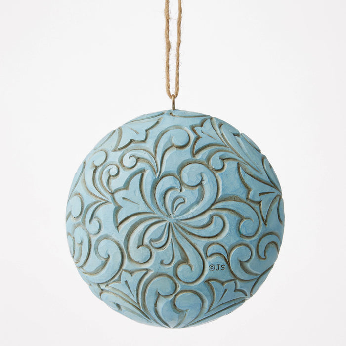 Endura Blue & Gold Holy Family Orn