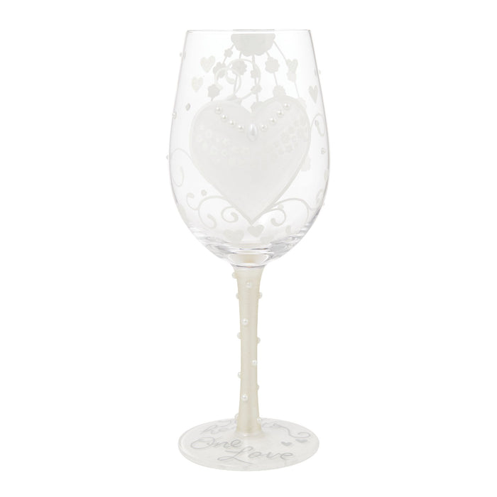 Endura Bride Two Hearts Wine Glass