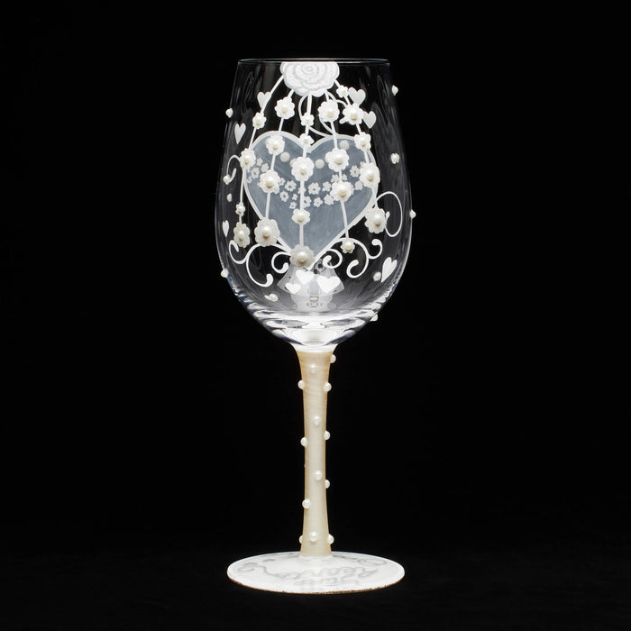 Endura Bride Two Hearts Wine Glass