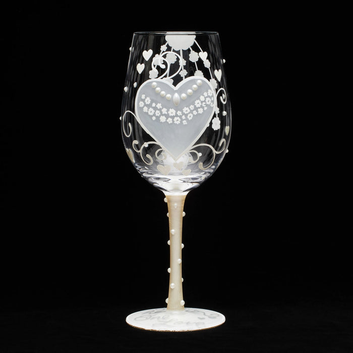 endura Bride Two Hearts Wine Glass