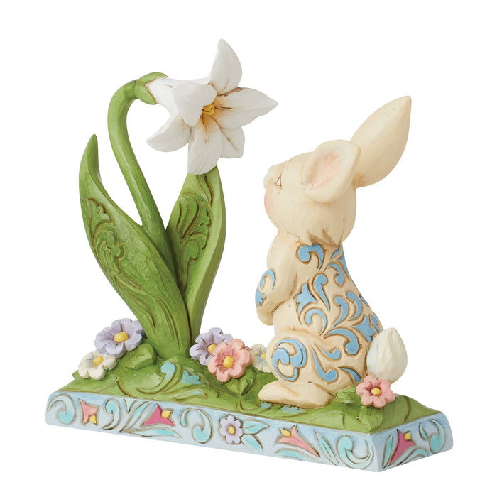 Endura Bunny And Easter Lily Figurine
