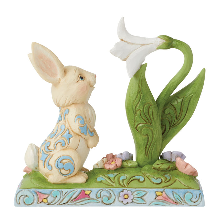 Endura Bunny And Easter Lily Figurine