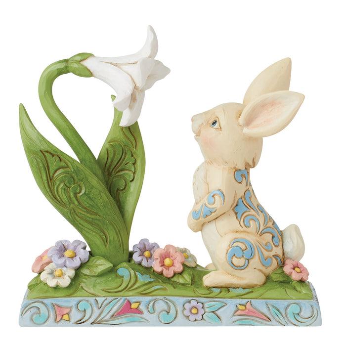 endura Bunny and Easter Lily Figurine