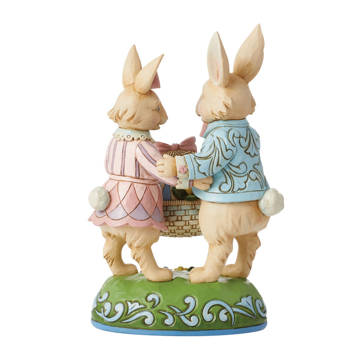 Endura Bunny Couple With Basket Fig