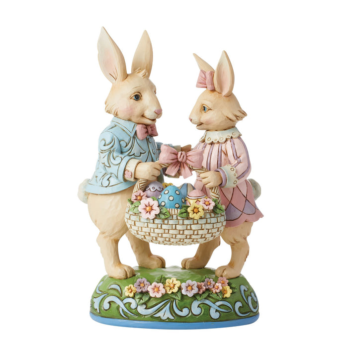 endura Bunny Couple with Basket Fig
