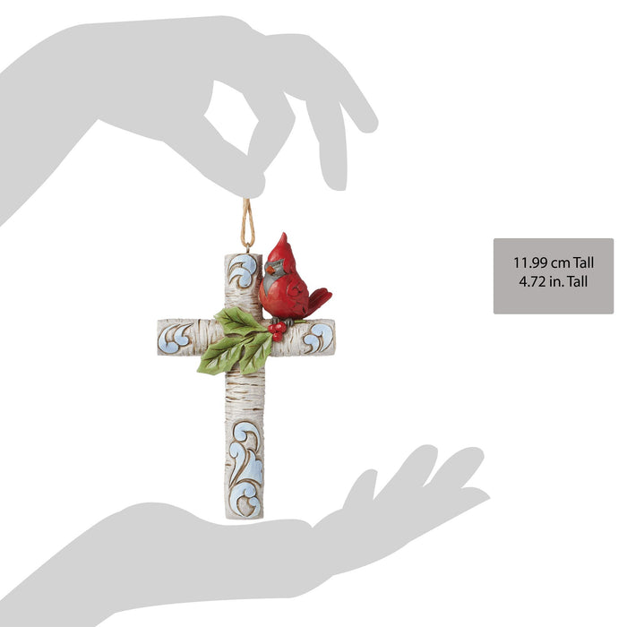 Endura Cardinal With Cross Ornament