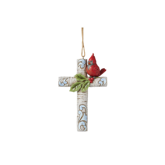 endura Cardinal with Cross Ornament