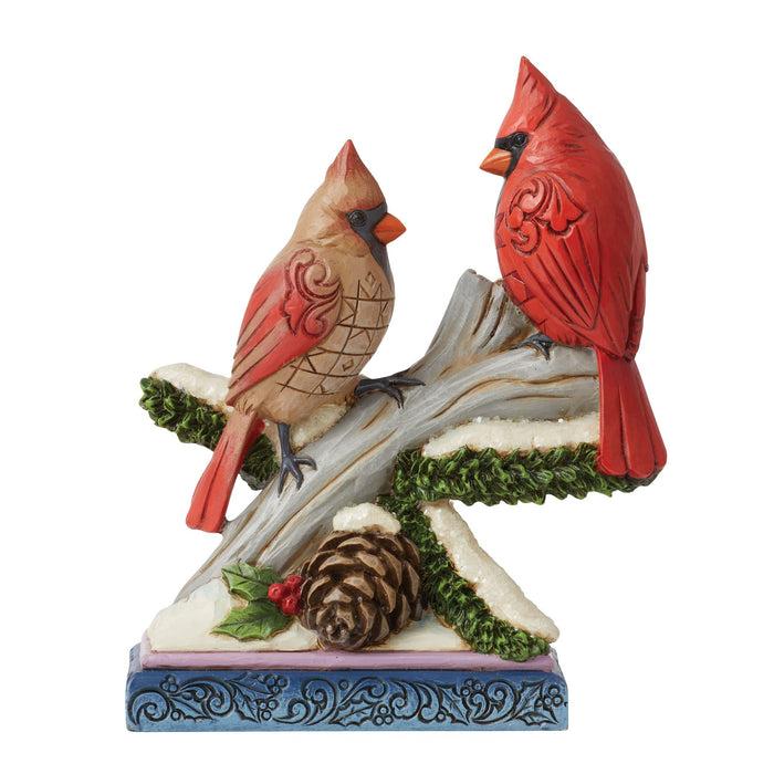 endura Cardinals on Snowy Branch