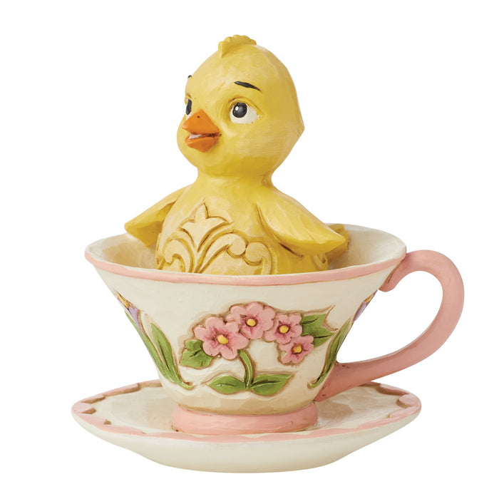 Endura Chick In Teacup Mini Figurine