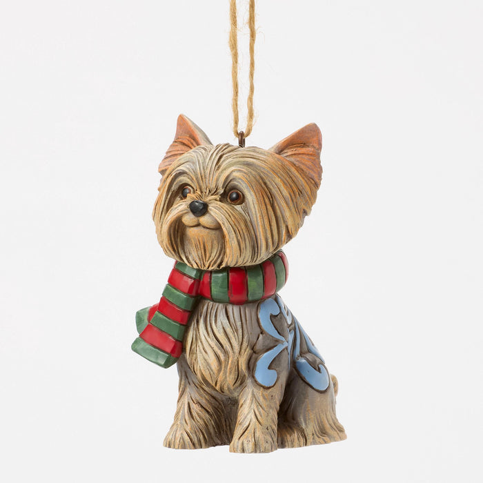 Endura Christmas Dog Yorkie Ornament