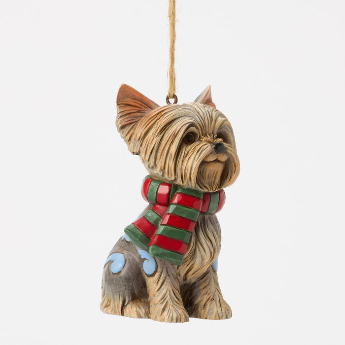 Endura Christmas Dog Yorkie Ornament