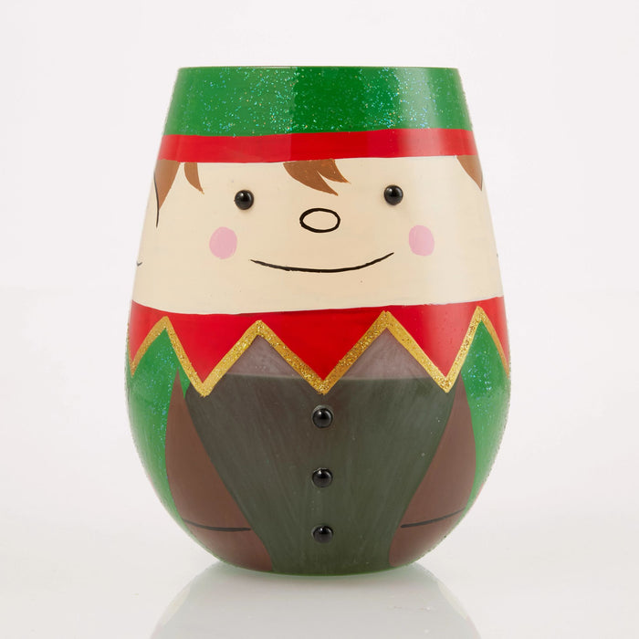 Endura Christmas Elf Stemless Wine