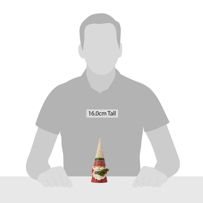 Endura Christmas Gnome Holding Holly