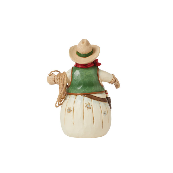Endura Cowboy Snowman Figurine
