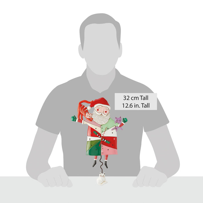 Endura Crazy Cat Santa Clock
